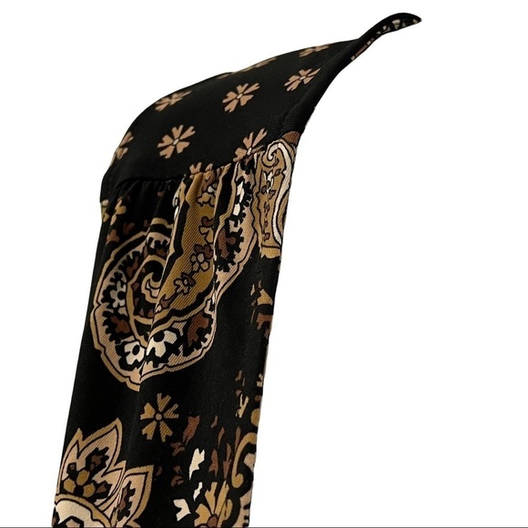 BCBGMaxAzaria Tank Top Paisley mixed pattern Size M - Picture 3 of 7